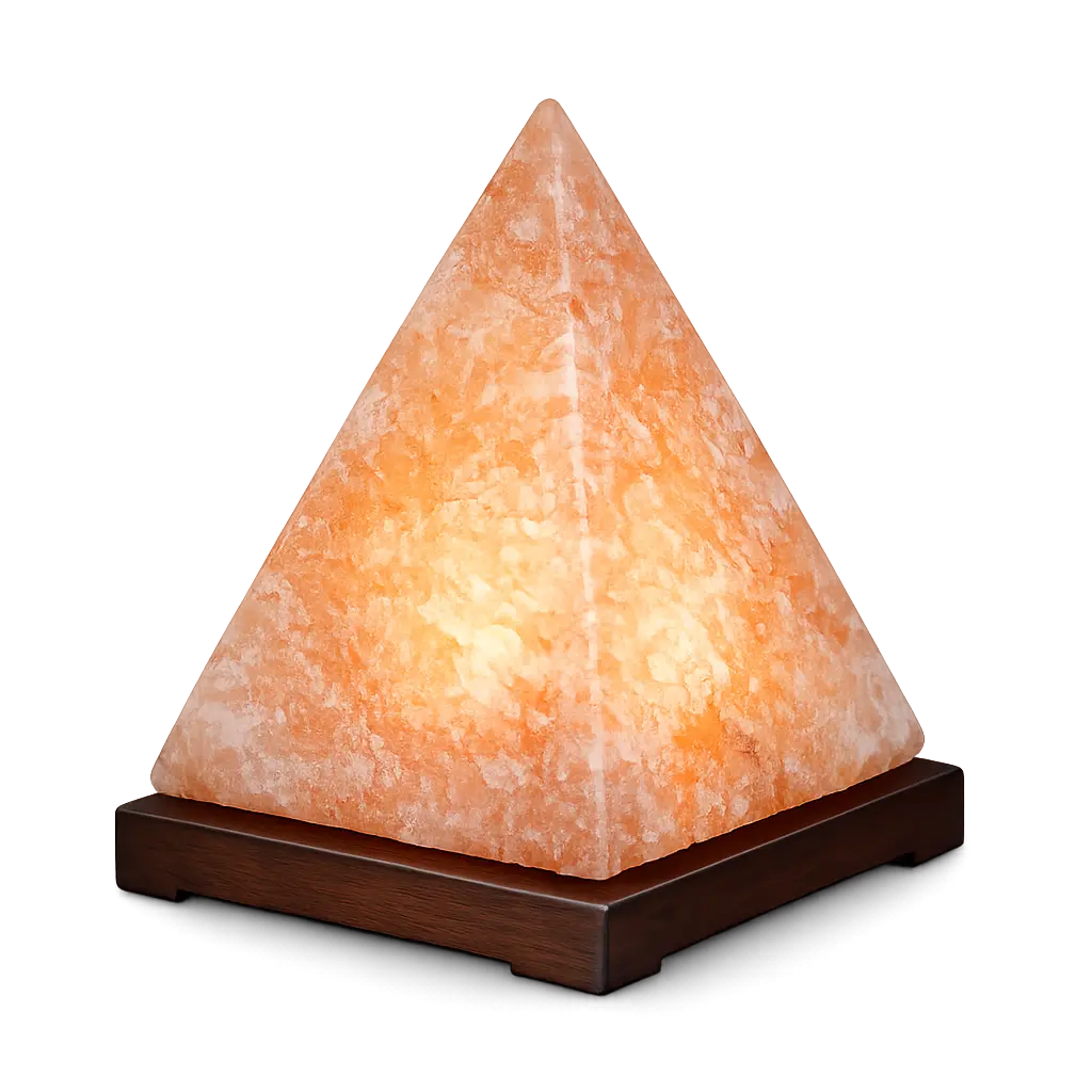 Pyramid Salt Lamp